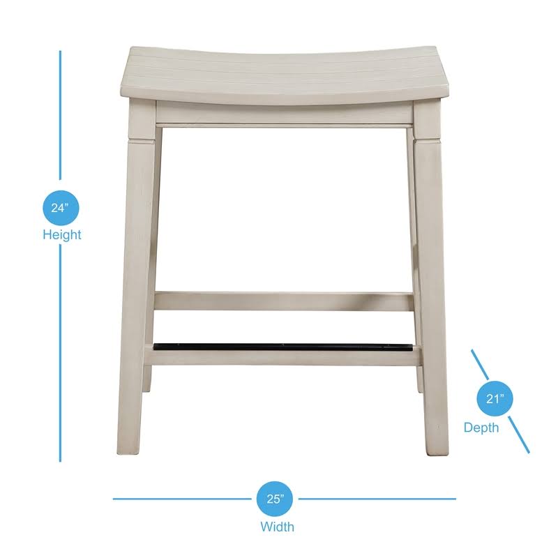 Weathered Ivory 5-Piece Counter Height Dining Set S23751