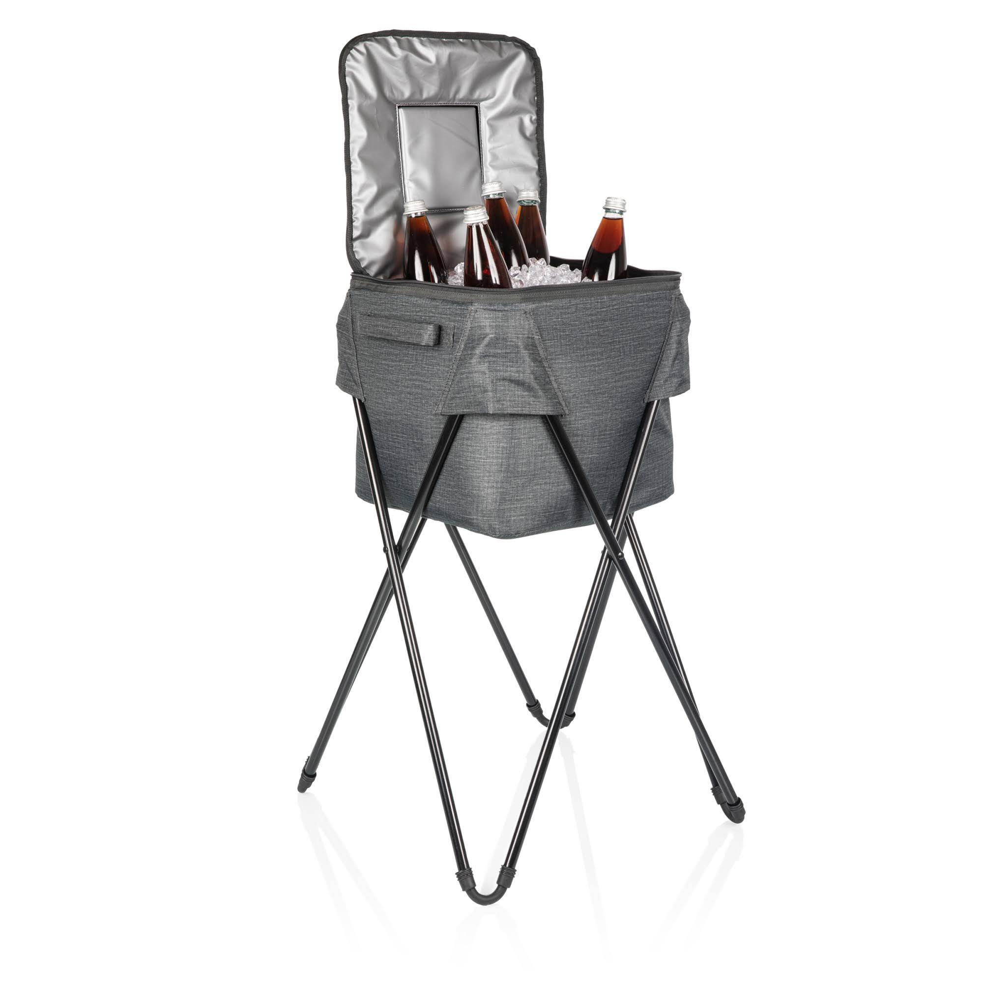 Gray Camping Cooler with Stand O297