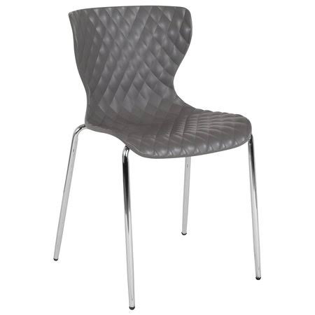 Gray Plastic Stack Chair Y94362