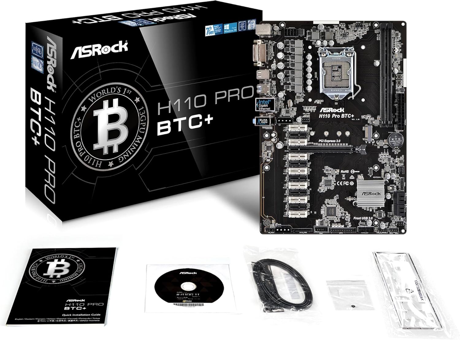 H110 Pro BTC+ Mining Motherboard H259866