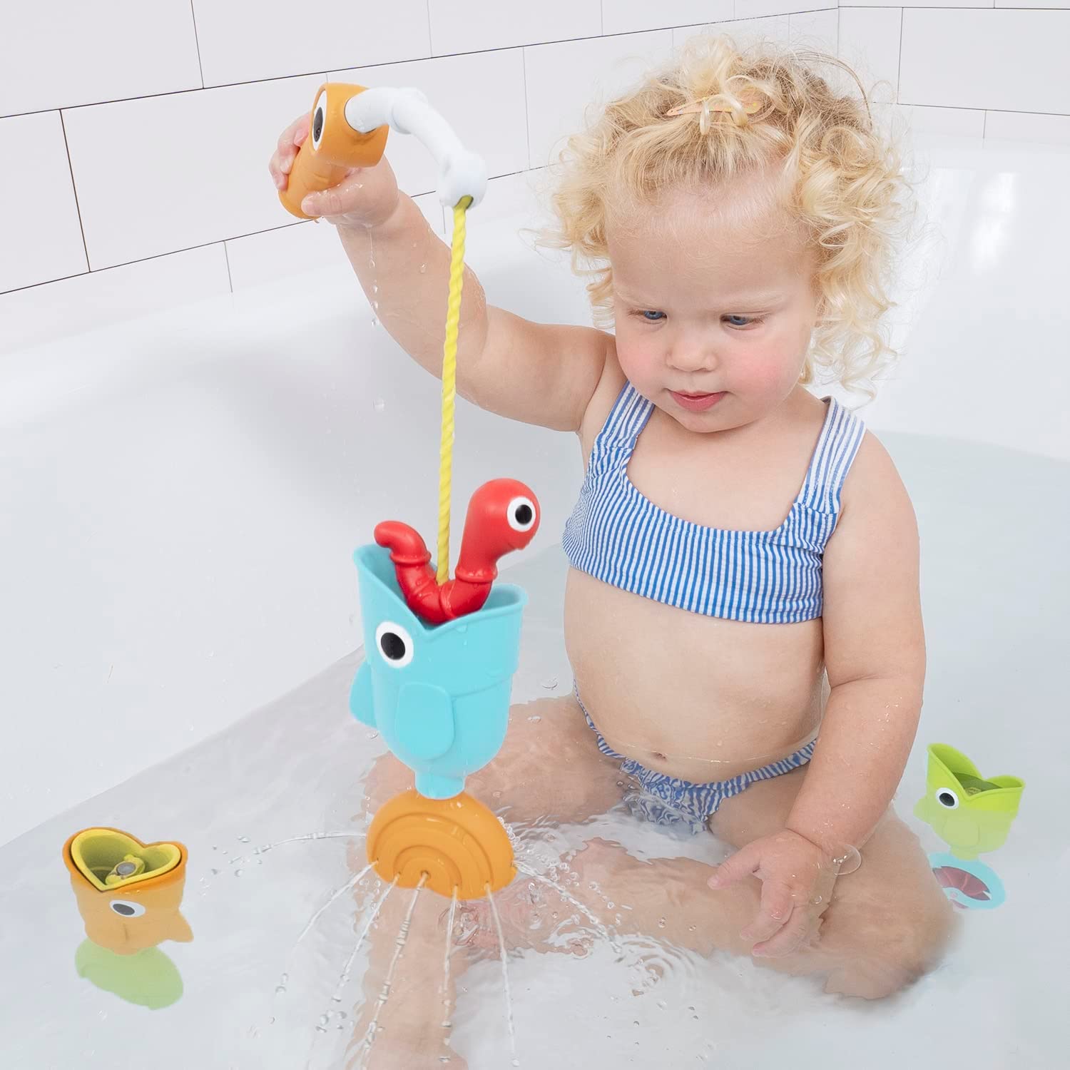 4 Piece Baby Bath Fishing Pole Toy Set M339
