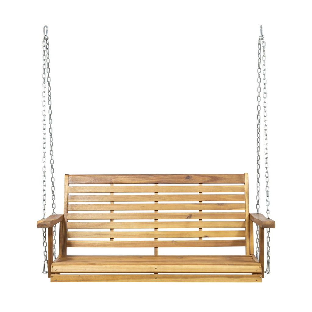 Acacia Wood Patio Porch Swing F902