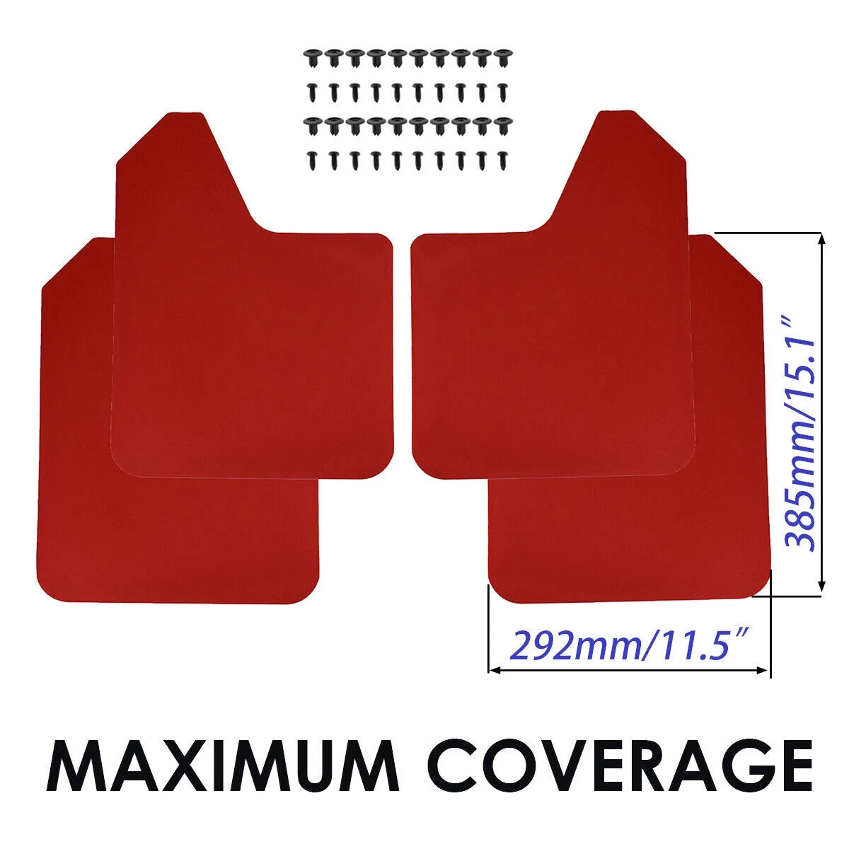 Red Mud Flaps for Honda Civic Type R S Si Coupe U58039