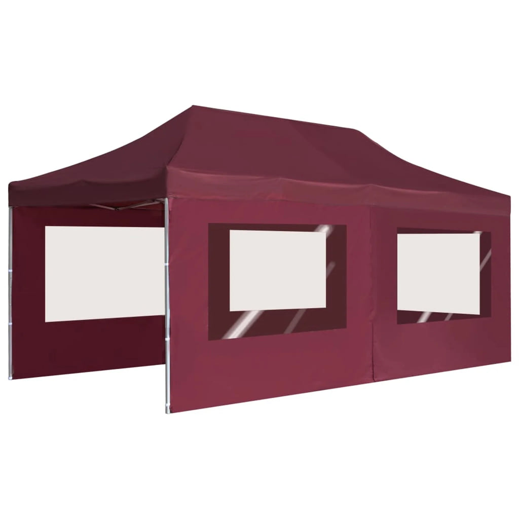 Wine Red Folding Party Tent Gazebo Canopy with Aluminium Frame Z50755