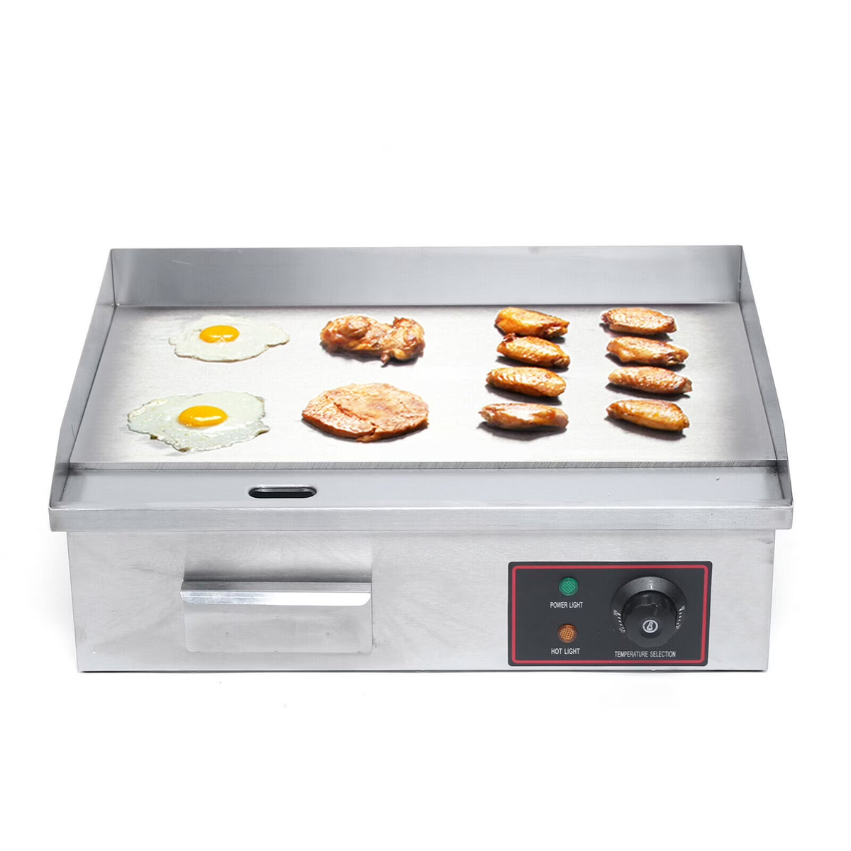 3000W 22'' Commercial Electric Griddle Flat Top Grill Stove Stainless Steel E5146