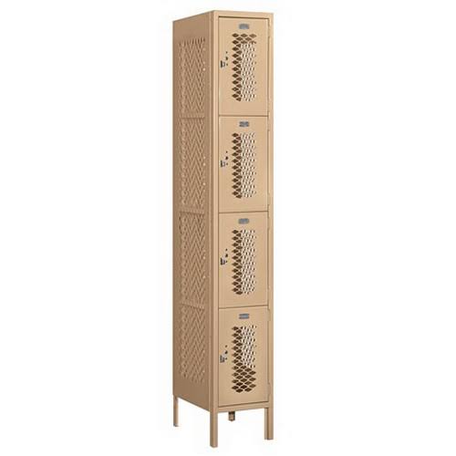 Four Tier Vented Metal Locker G13476