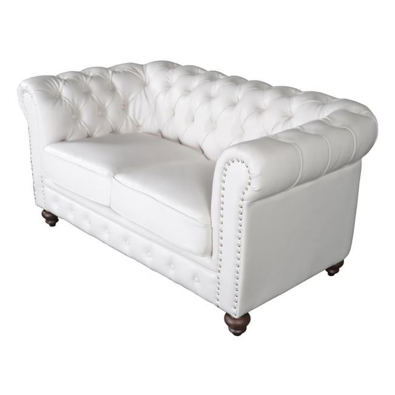 White Loveseat Sofa X604353