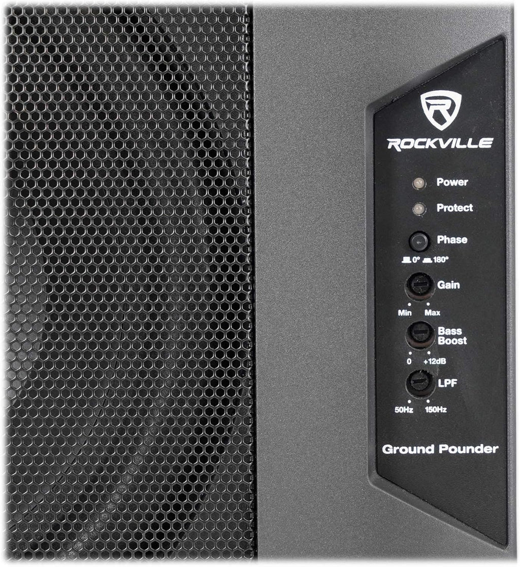 800w Powered Dual 10 Car Subwoofer Aluminum Enclosure V201314