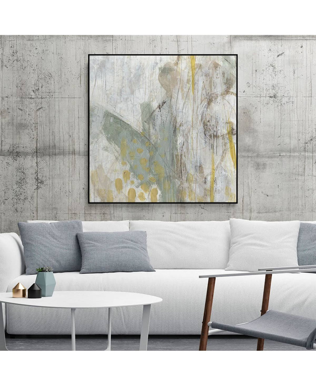 Tan Framed Canvas F182