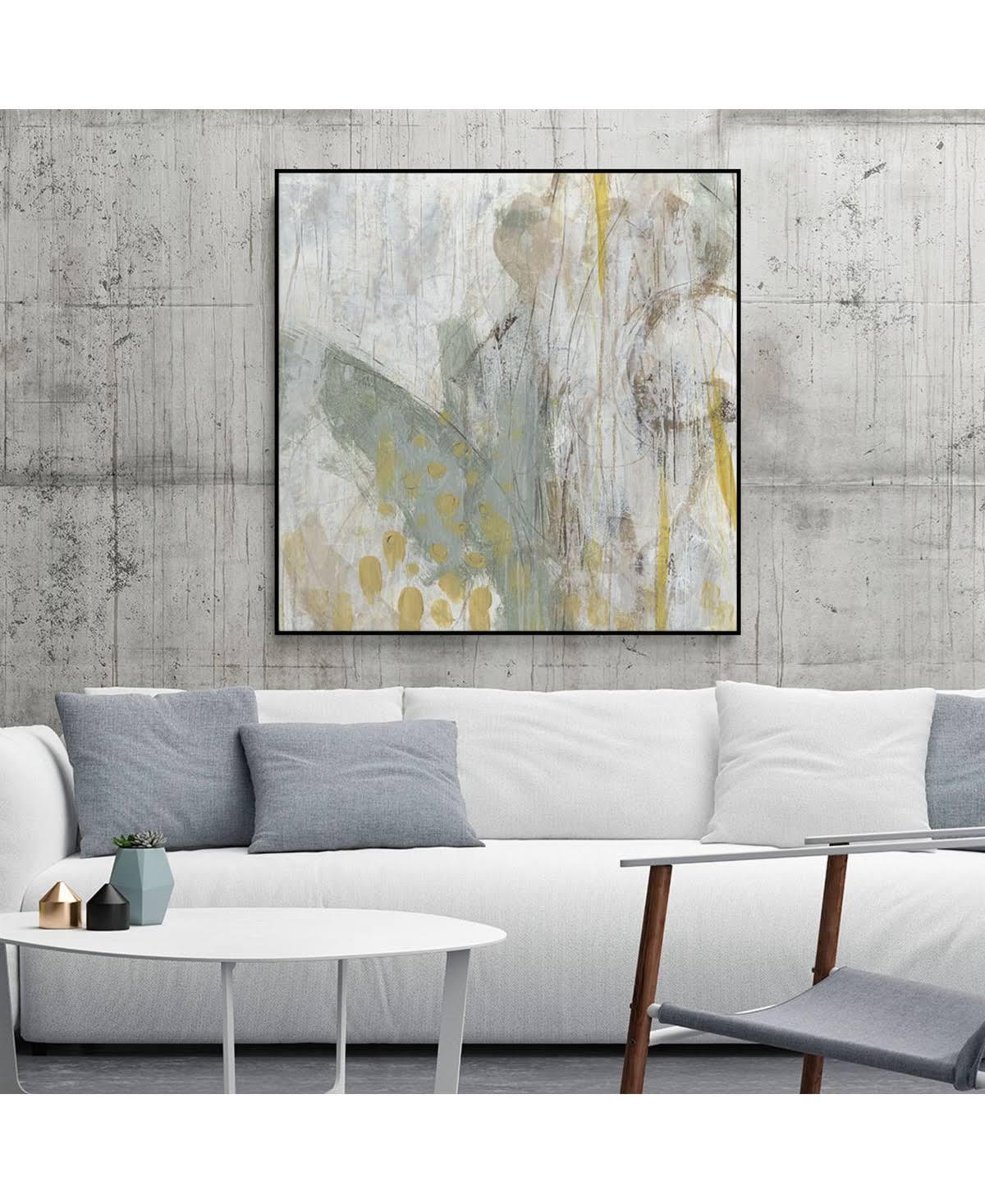 Tan Framed Canvas F182