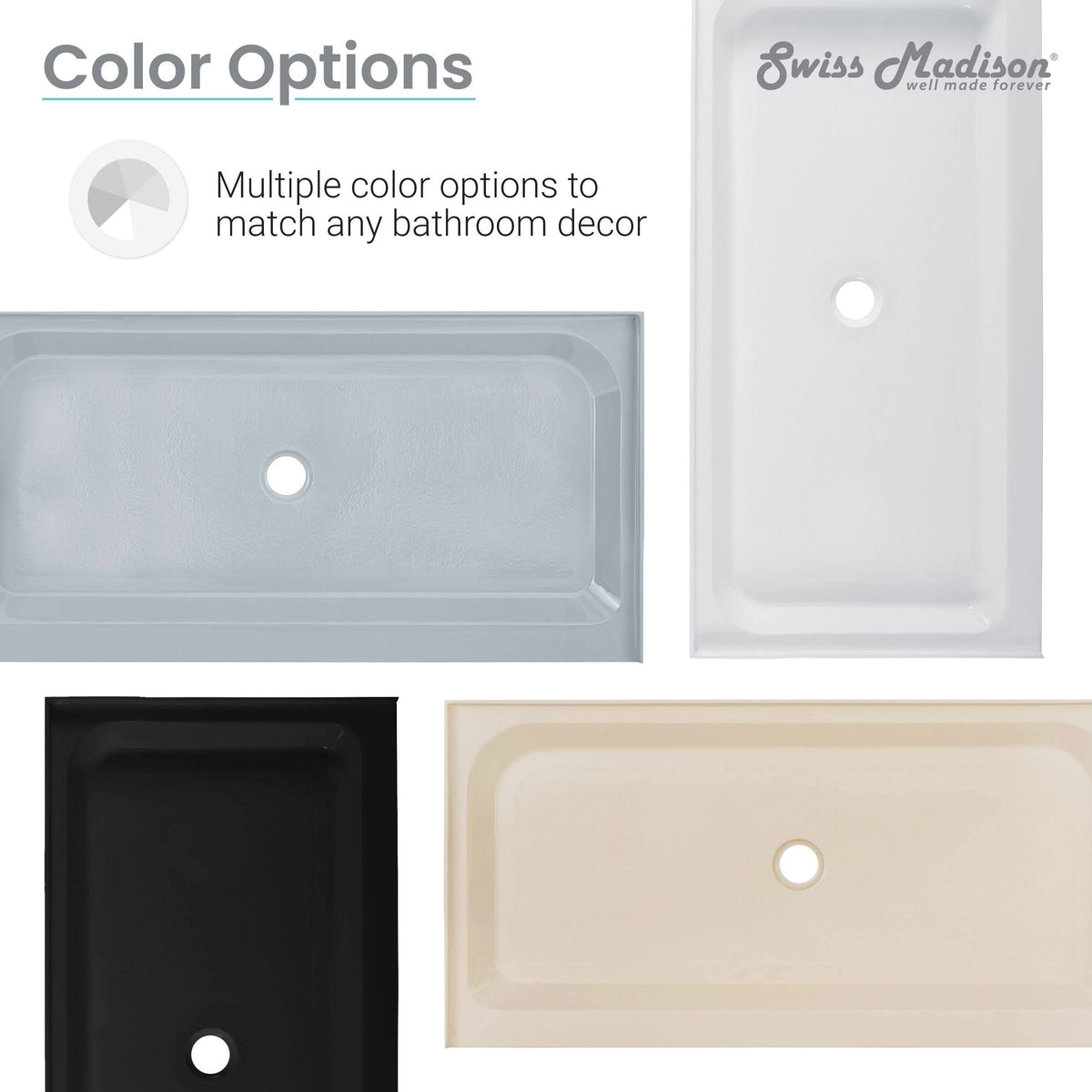 Gray Single Shower Base X38651