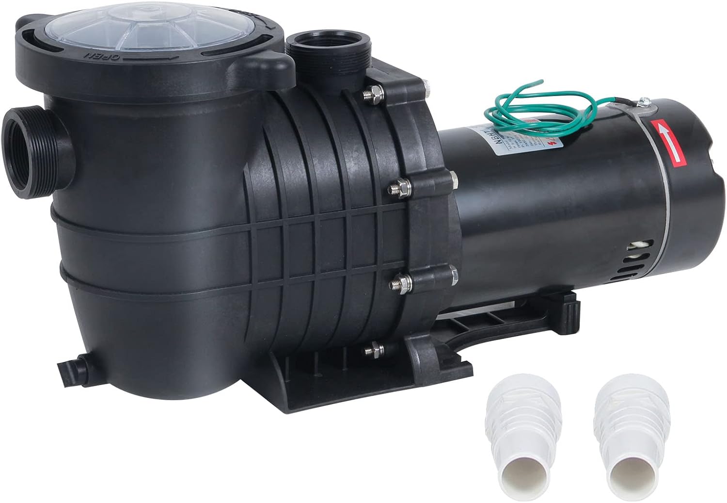 2HP Dual Volt Pool Pump with Strainer I92112