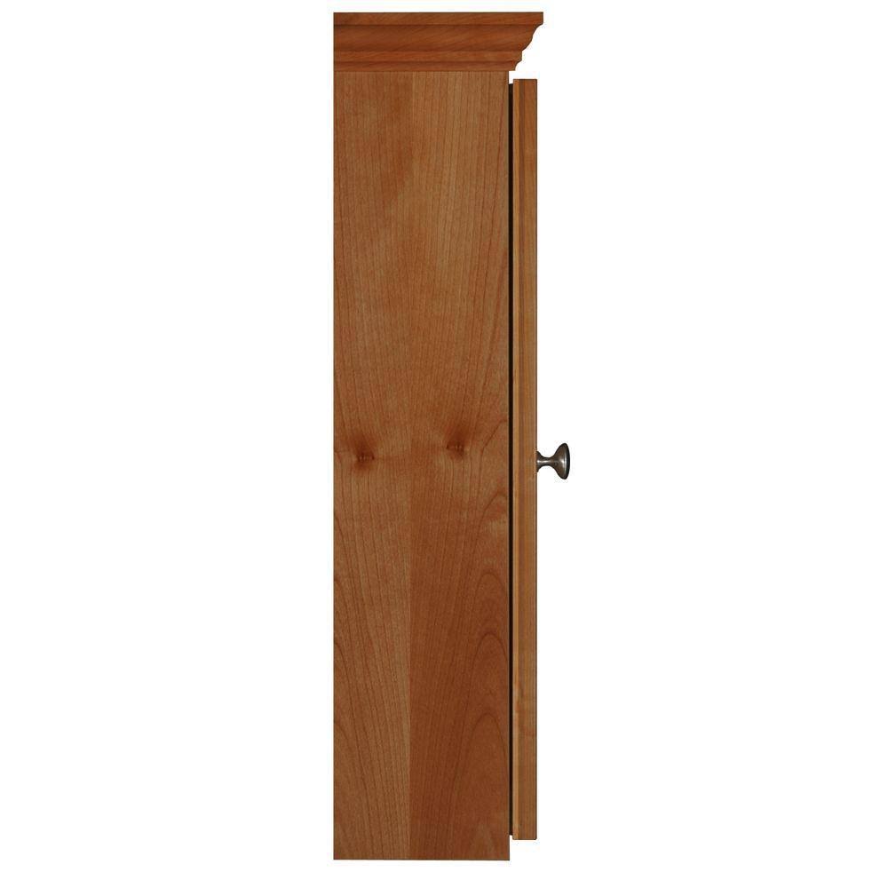 Medium Alder Framed Surface-Mount Bathroom Medicine Cabinet C94666