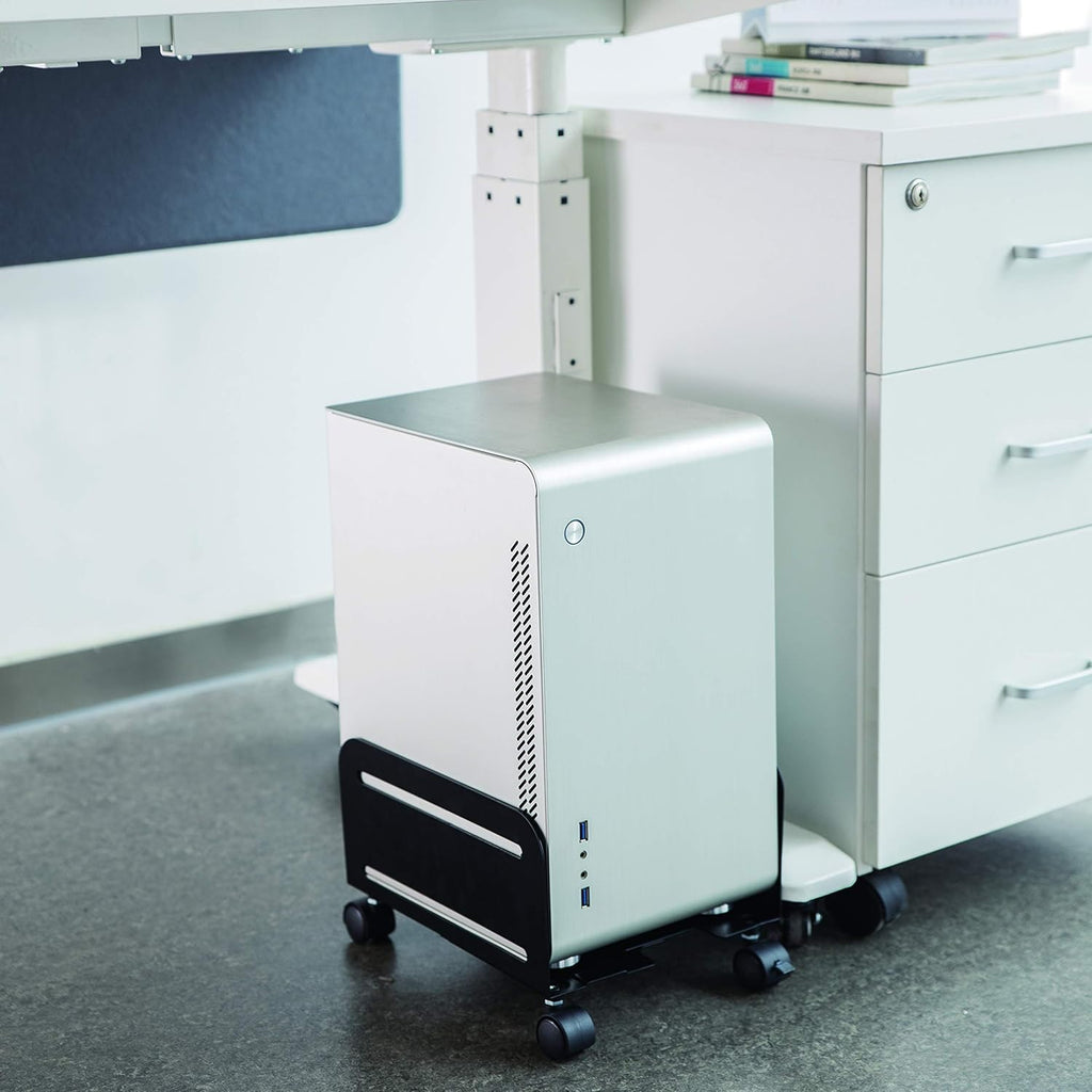 Adjustable Mobile PC Tower Stand Cart with Wheels L862482