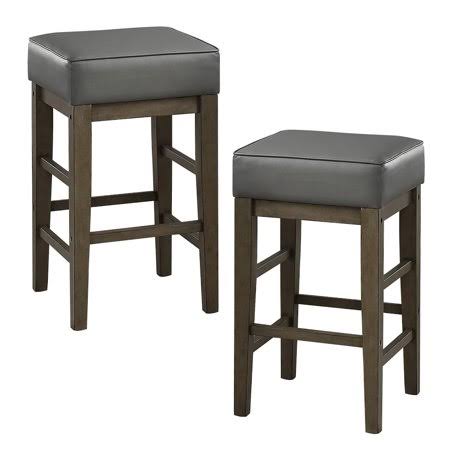 Square Stool, Set of 2, Gray T76976