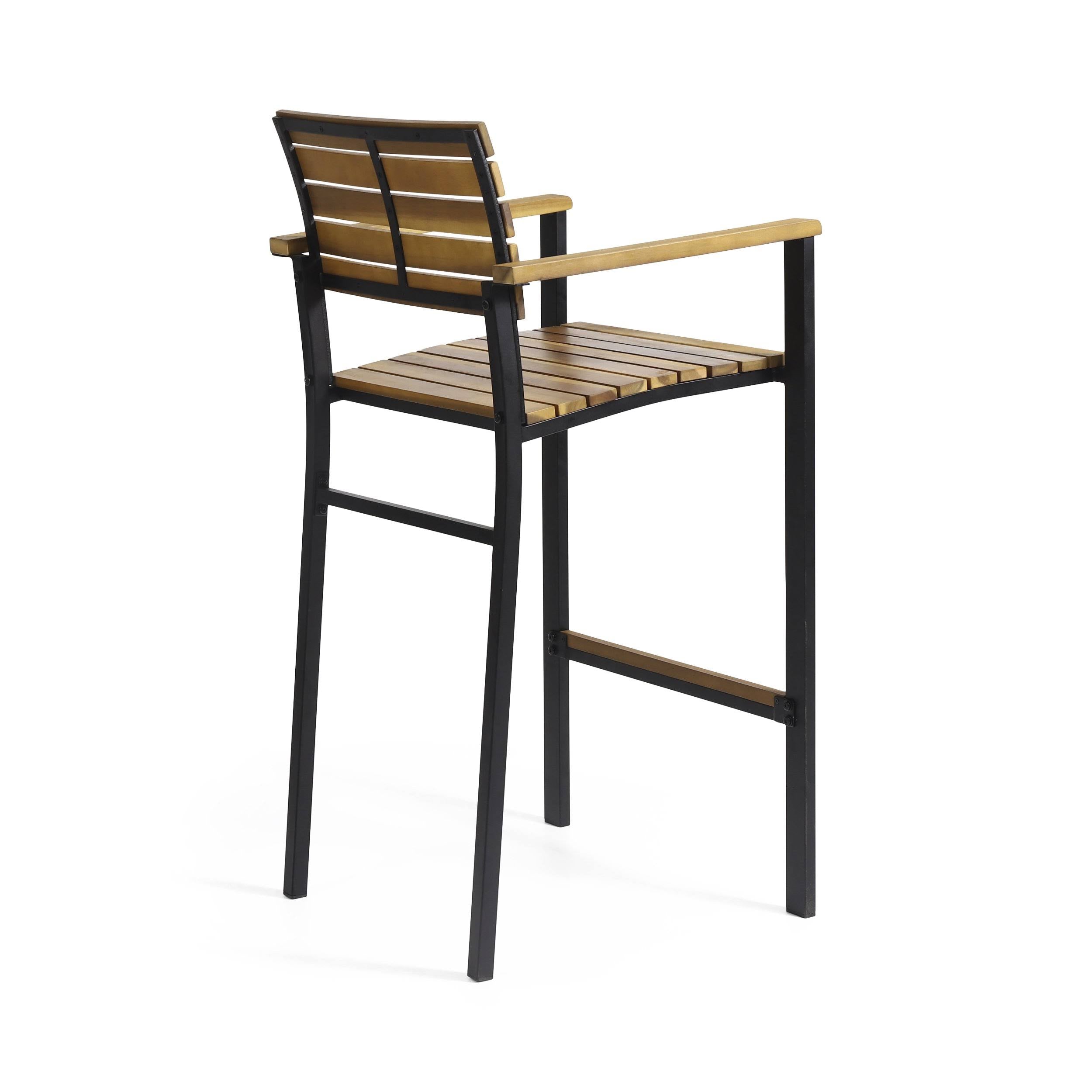 Acacia Wood Barstool (Set of 4) K4691