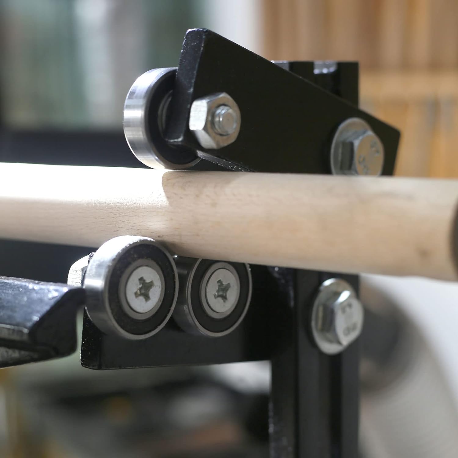 Wood Lathe Steady Rest with Three Metal Fixing Wheels B835