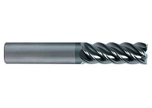 7/16x22 Diam 5 Flute Single End Solid Carbide 0.015x22 Corner Radius End Mill S6384