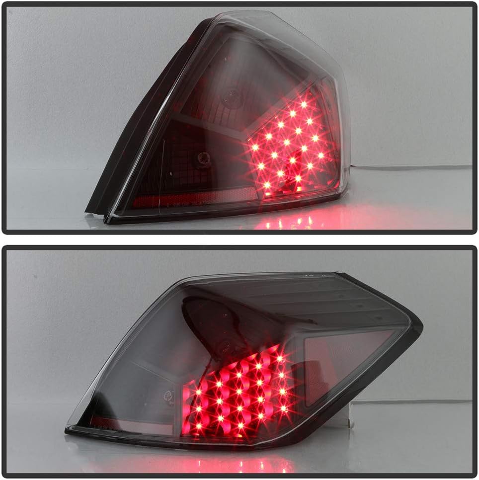 Black LED Tail Lights for 2007-2012 Nissan Altima 4-Door Sedan B797