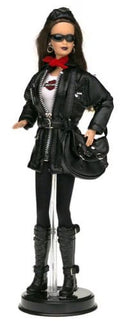 Brunette Barbie Doll Motorcycle N68586