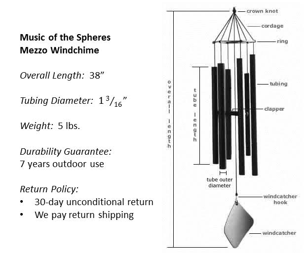 Nashville Mezzo Wind Chime Y206870