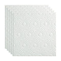 Matte White Glue Up Ceiling Tile 5 Pack J163532