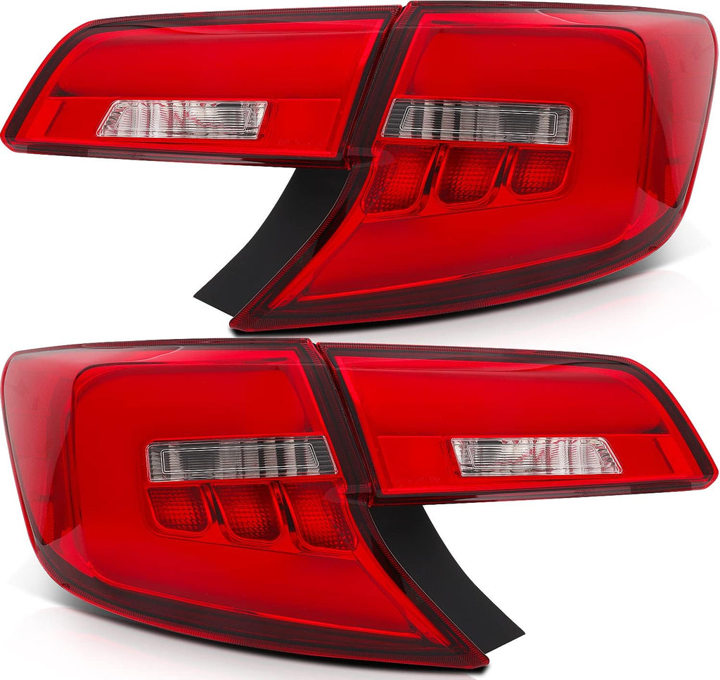 Tail Light Assembly Black Housing Red Lens F8132