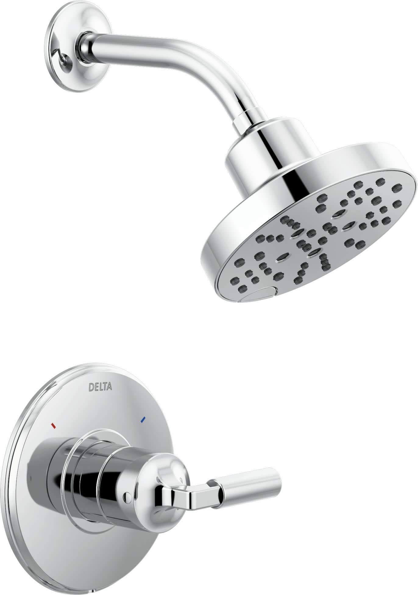 Chrome Single Function Pressure Monitor Shower Trim I661637