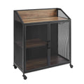 Industrial Bar Cabinet with Wheels G89270