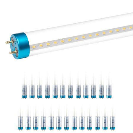 25 Pack LED Tube, Glass T8 T10 T12, Daylight White N98223