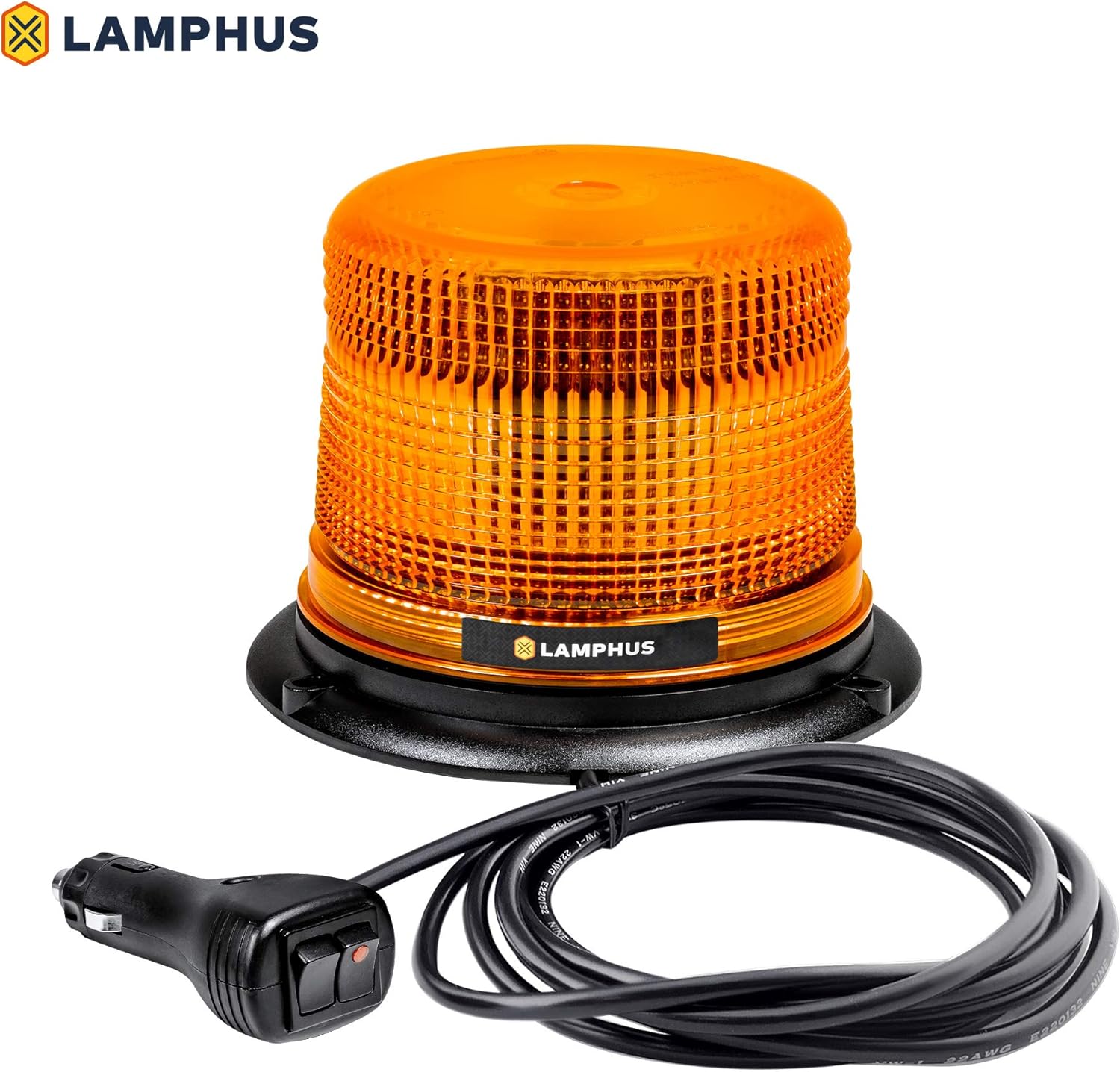 5" 12W Amber LED Flashing Beacon Light, SAE Class 1, Pack of 2 V934274