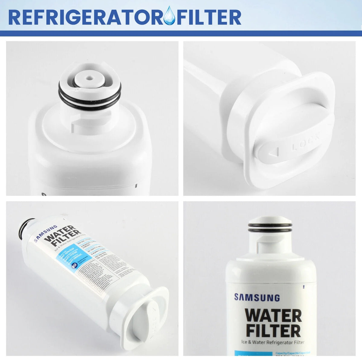 Refrigerator Water Filter Replacement Pack of 2 C39874