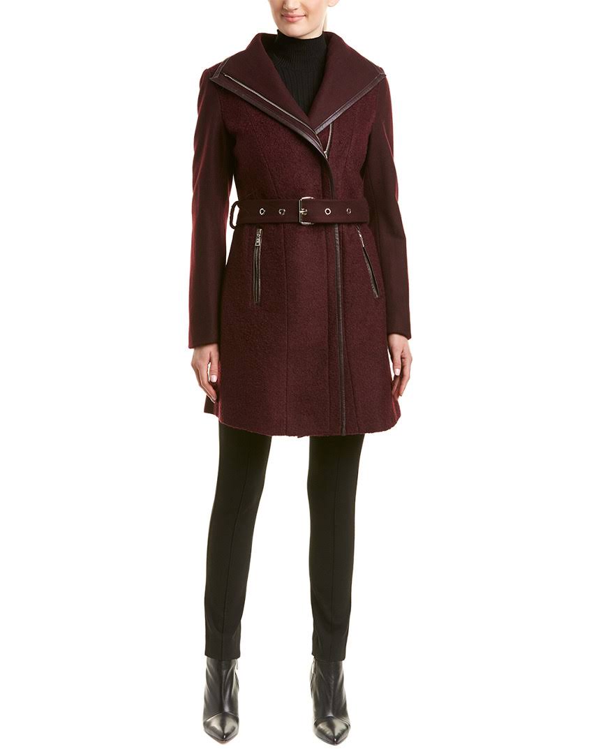 Wool-Blend Coat J14202