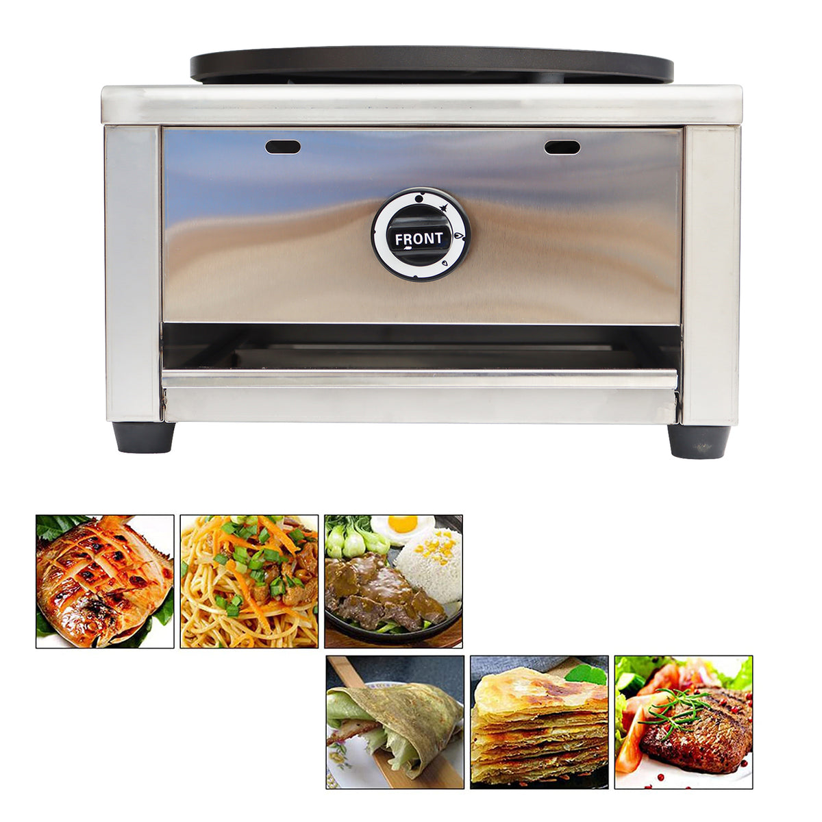 Single Plate Pancake Maker LP Gas Crepes Maker P6555