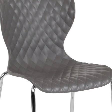Gray Plastic Stack Chair Y94362