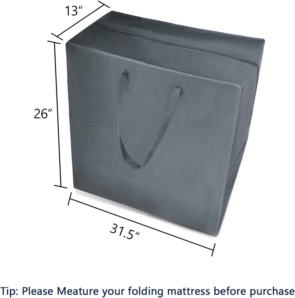 Folding Mattress Storage Bag, Waterproof Reusable Case, Grey W660
