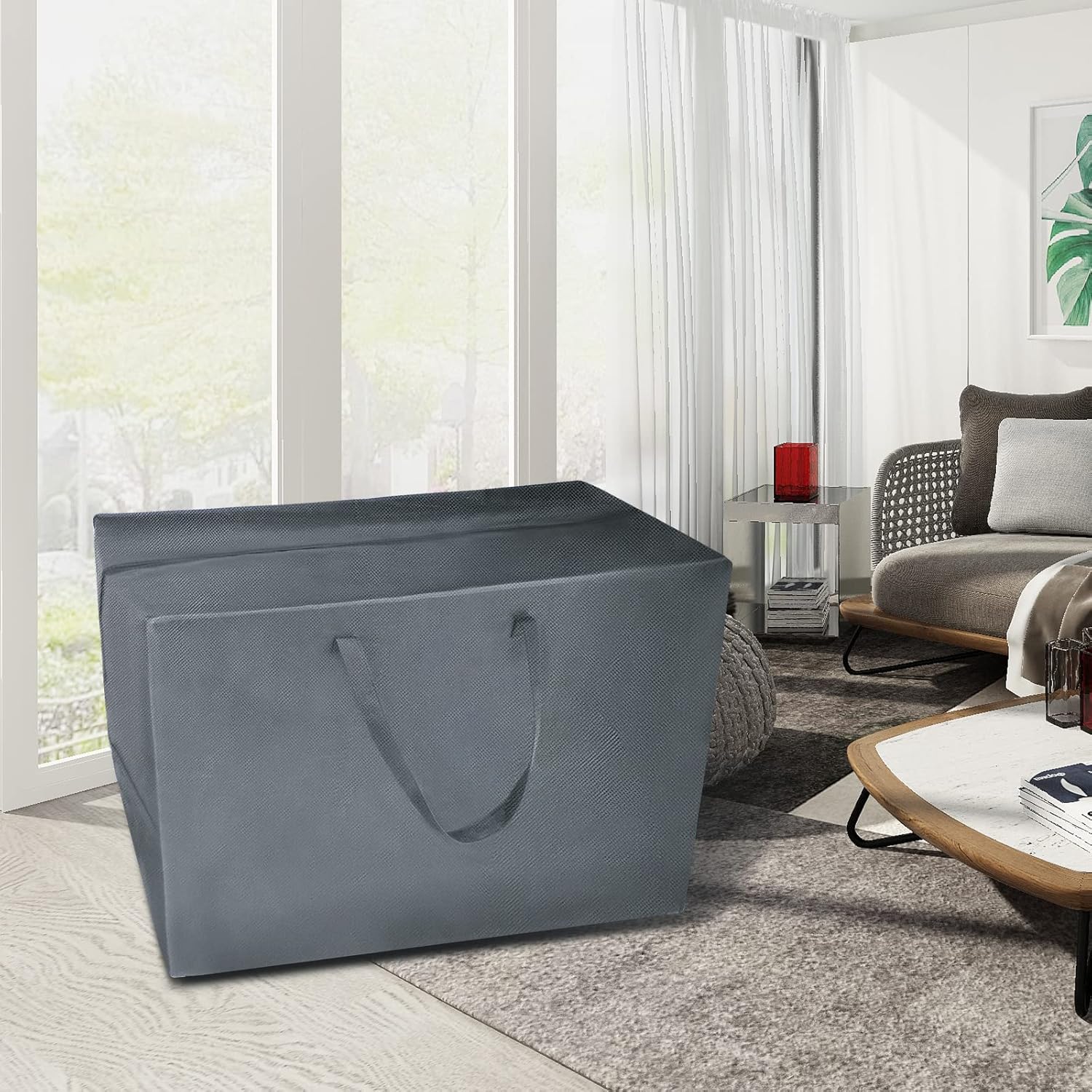 Folding Mattress Storage Bag, Waterproof Reusable Case, Grey W660