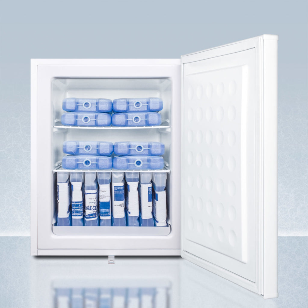 Compact Commercial Manual Defrost All-Freezer with NIST Calibrated Thermometer and Lock W90274