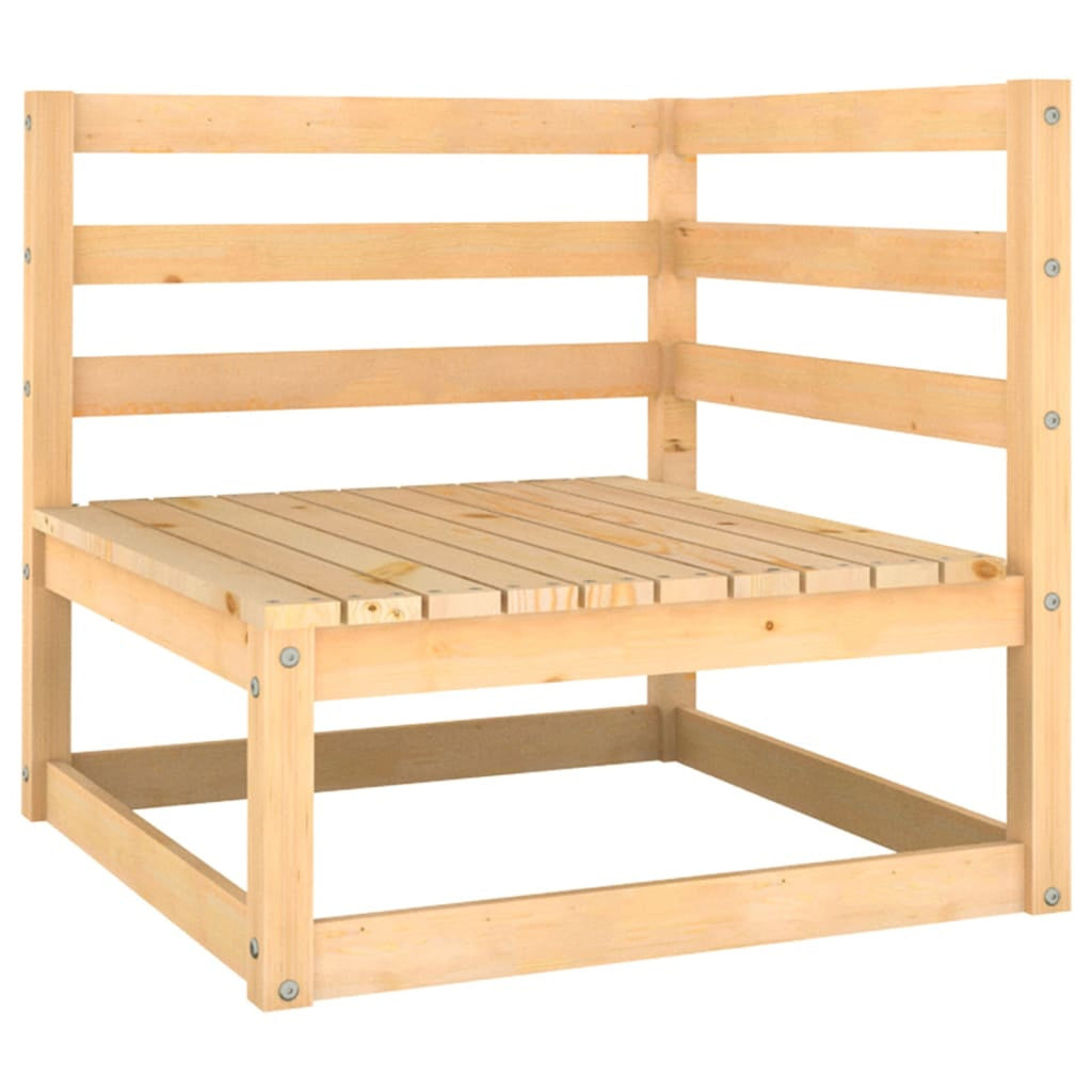 2 Piece Garden Set with Cushions Solid Pinewood M541173