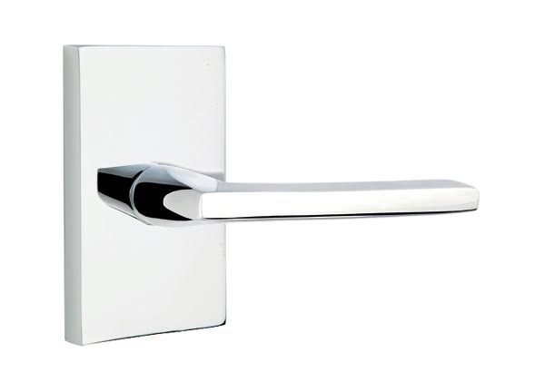 Modern Brass Privacy Lever Set P64140