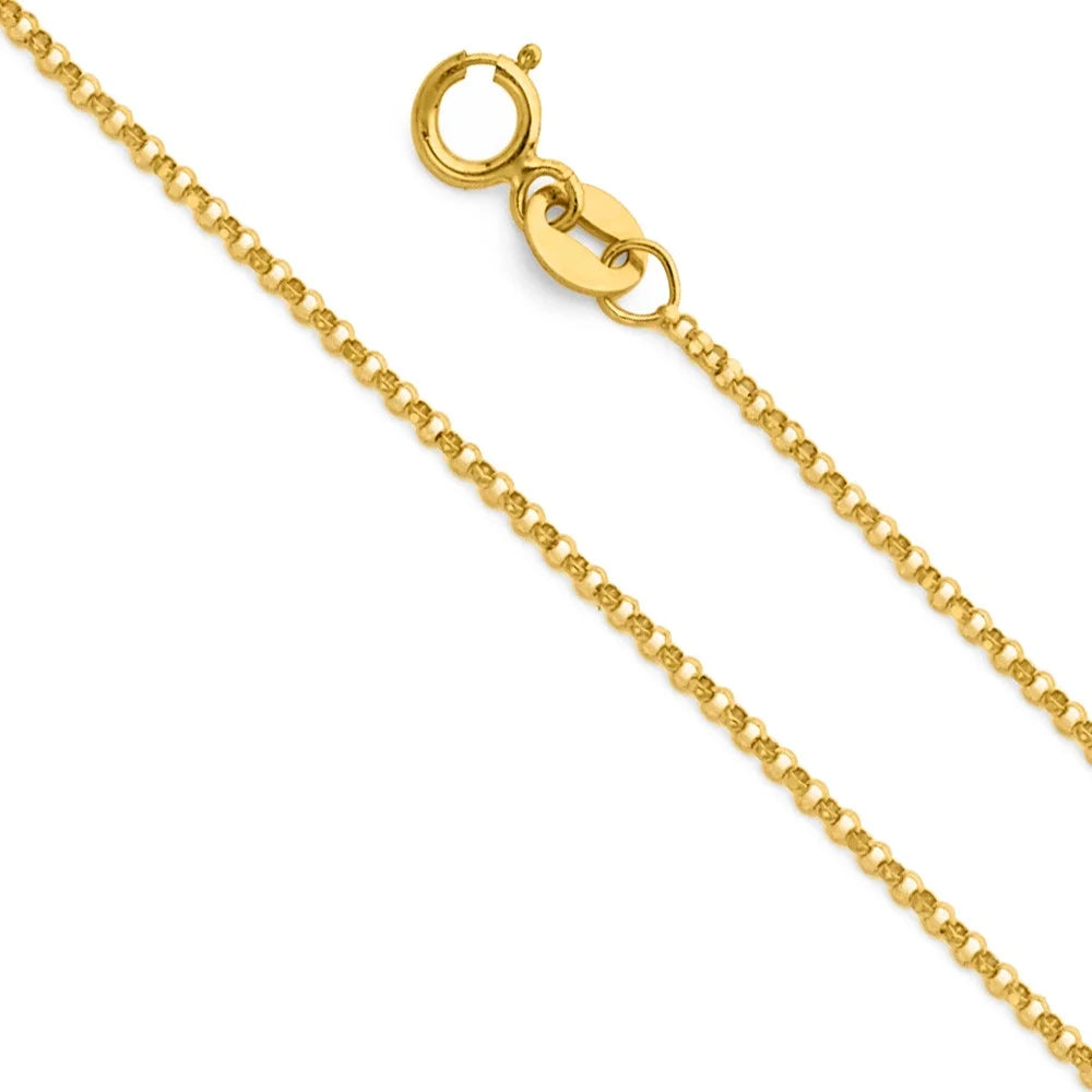 14K Yellow Gold Cherub Pendant Necklace with 18" Chain W637