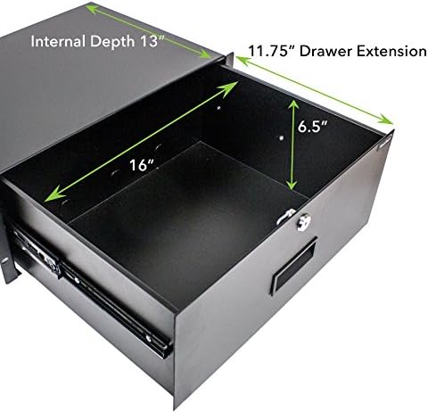 19 Inch Rack Mount Lockable 4U Server Cabinet Drawer O421269