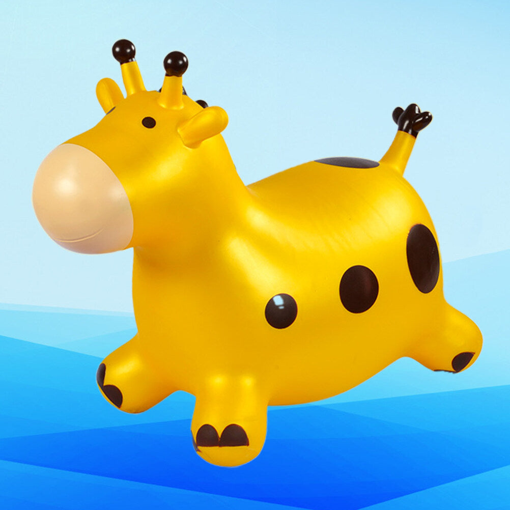 Inflatable Bouncing Horse Outdoor Toy with Air Pump (Yellow) G583007