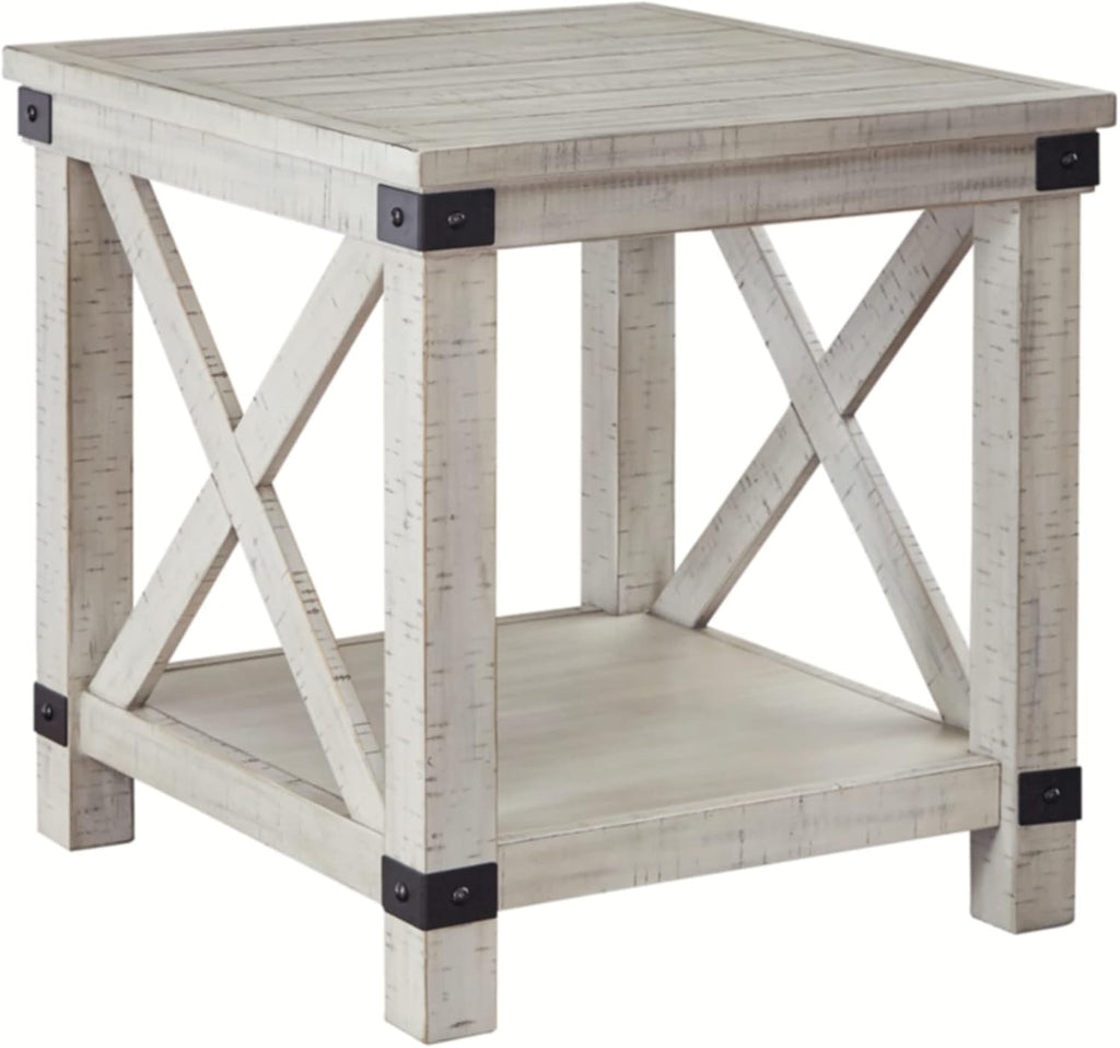 Whitewash End Table V963621