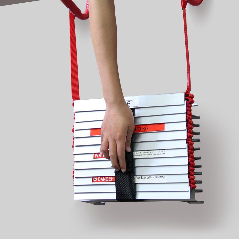 13 Feet Retractable Fire Escape Ladder X83799