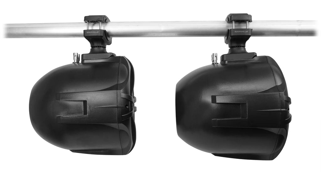 4 Zone Marine Receiver with Bluetooth and 4 Black Tower Speakers R646