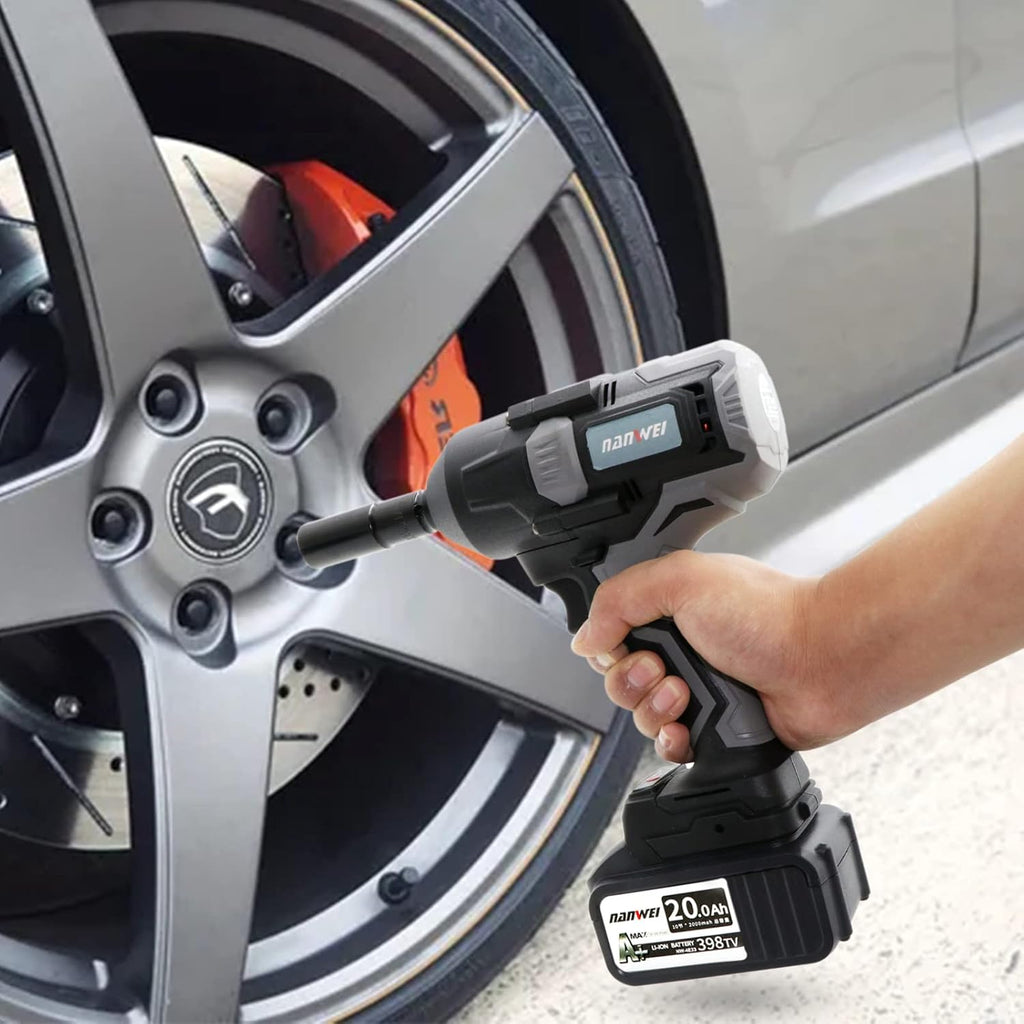 1/2-inch Brushless Impact Wrench with Detent Pin Anvil, 2 Battery 4.0A Li-ion, 600N W190330