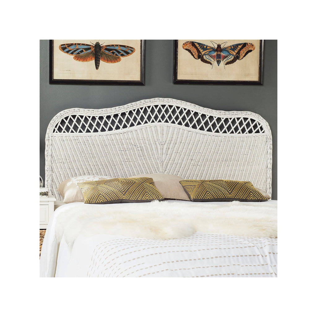 White Queen Rattan Headboard L998
