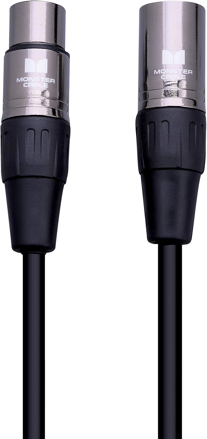 20 ft Silver Contact XLR Microphone Cable Pack of 2 Q68375