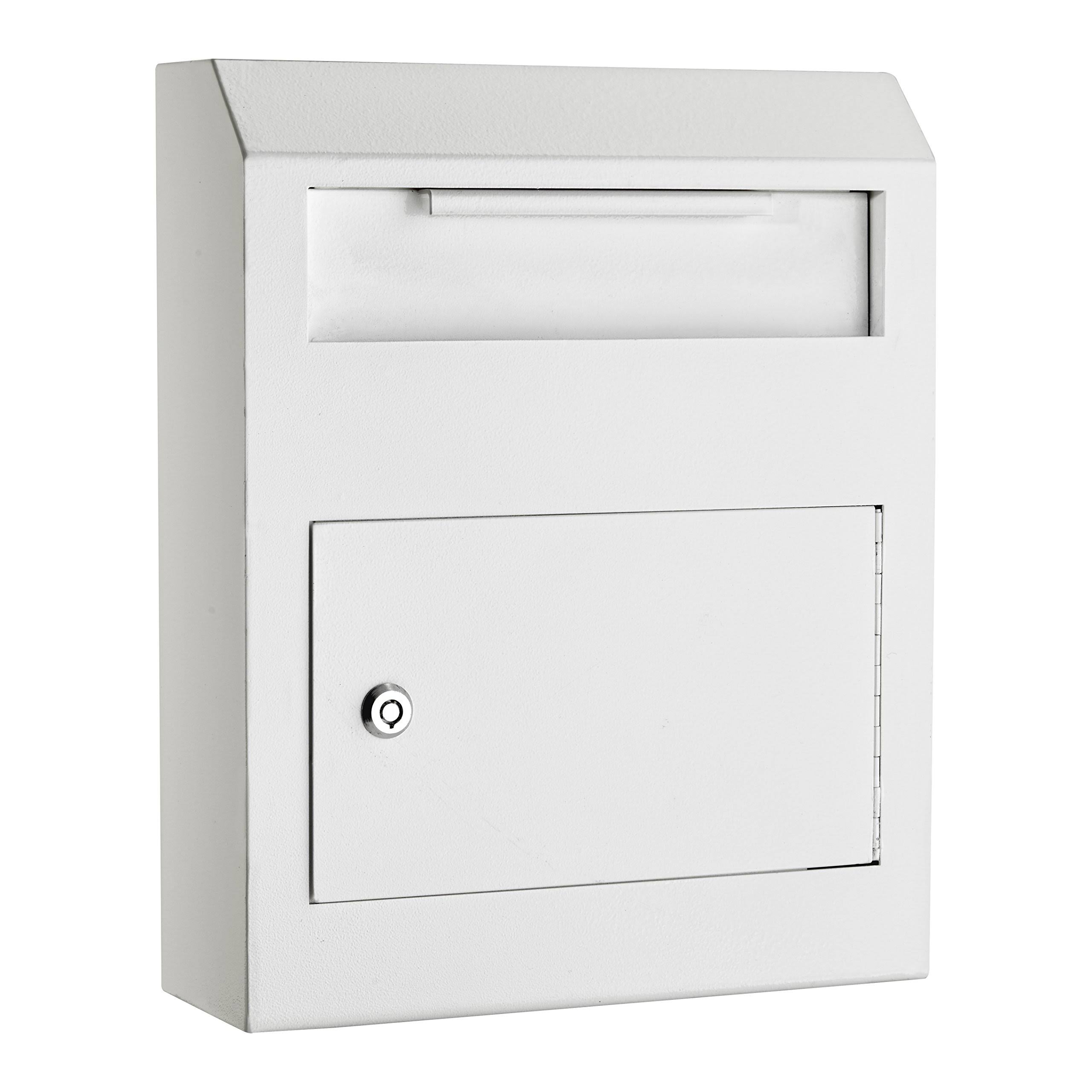 White Heavy Duty Secured Safe Drop Box B50893